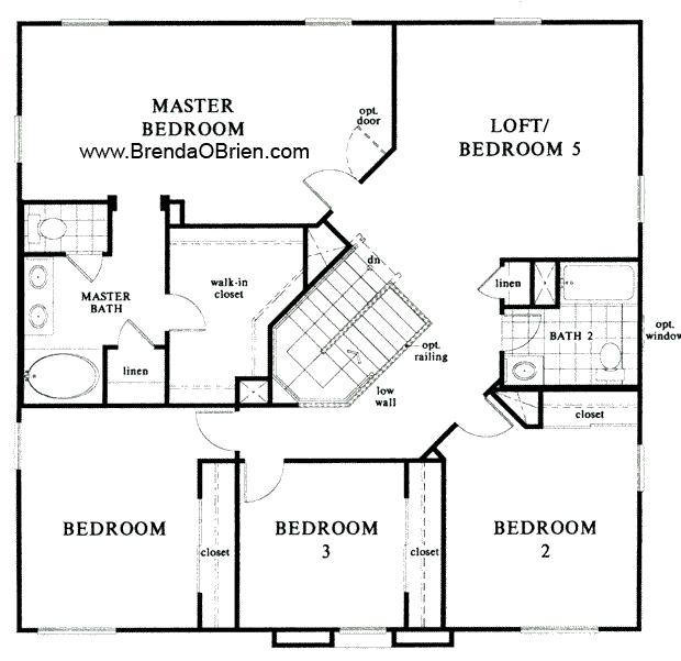 Black Horse Ranch Floor Plan Kb Home Model 2760 Upstairs