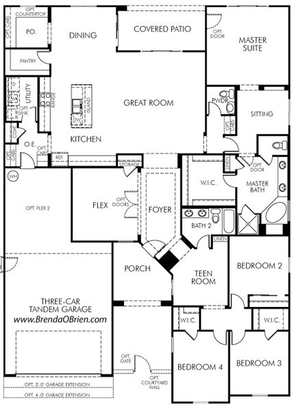 Los Saguaros Sabine Floor Plan