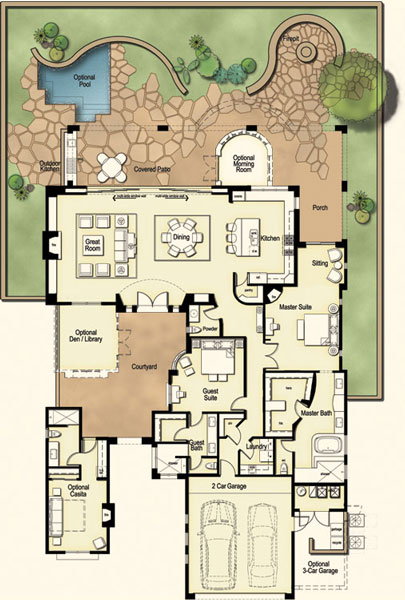 Residences at the Ritz Carlton Tucson Casa Floor Plan