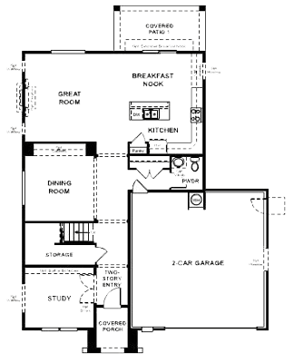 Candace Floor Plan - Downstairs