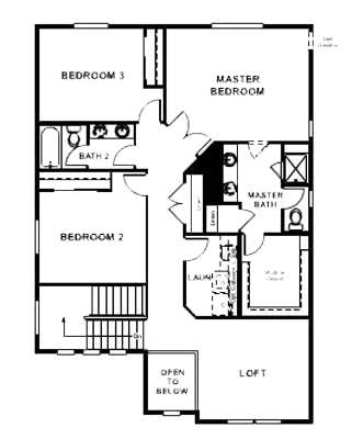 Candace Floor Plan - Upstairs