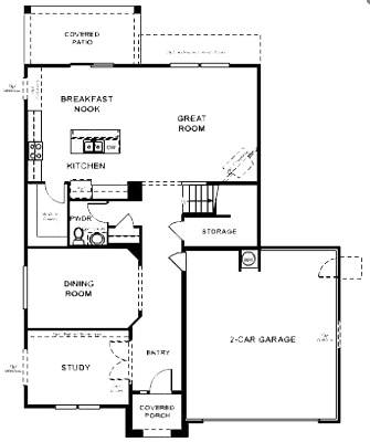 Christopher Floor Plan - downstairs