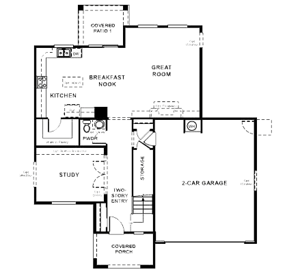 Claire Floor Plan - Downstairs