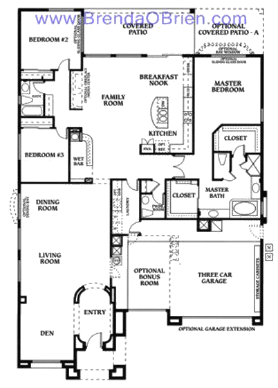 Cheyenne Model Floor Plan - 3 Bedrooms