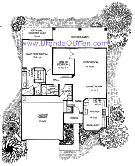 Cortez Floor Plan - 2 Bedrooms