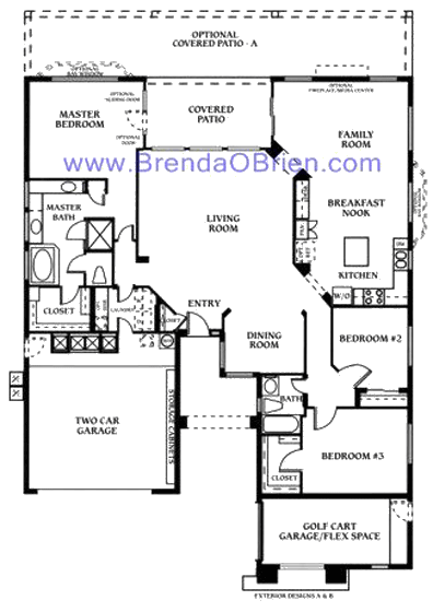 Dakota Floor Plan - 3 Bedrooms