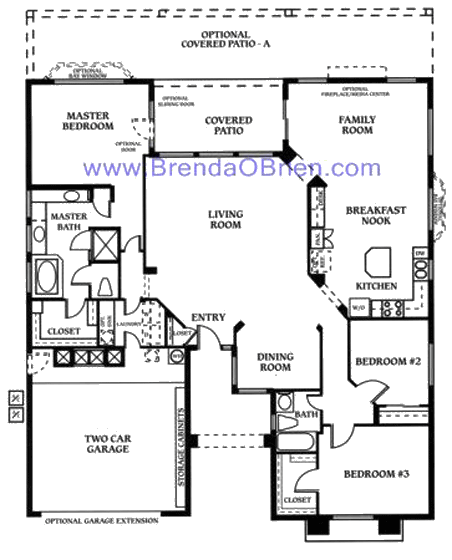 Dakota Floor Plan - 3 Bedrooms