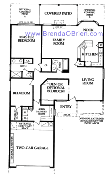 Diego Floor Plan - 2 Bedrooms