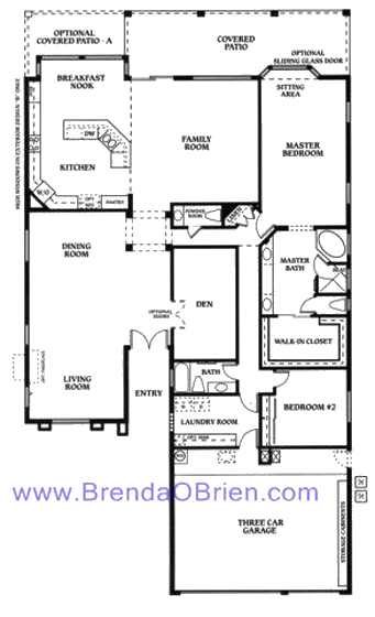 Durango Floor Plan - 2 Bedrooms