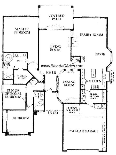Estancia Model Floor Plan - 3 Bedrooms