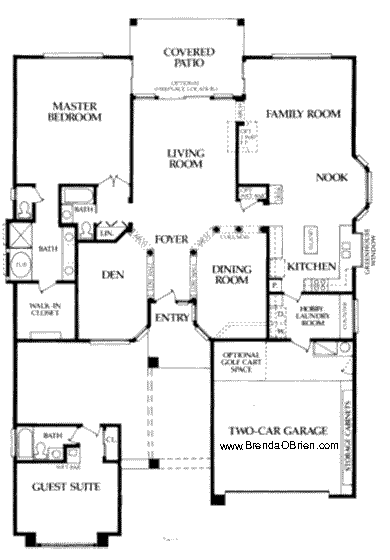 Estancia Model Floor Plan - 2 Bedrooms