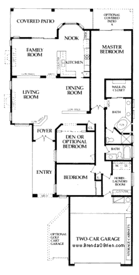 Fiesta Model Floor Plan - 2 Bedrooms