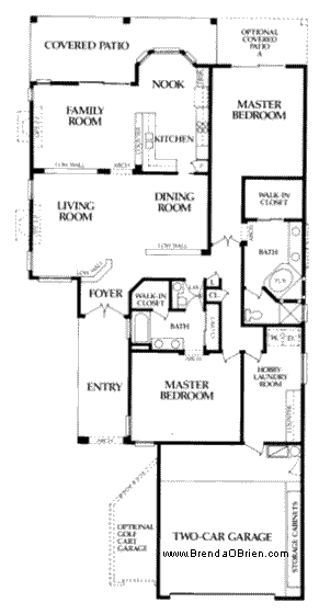 Fiesta Model Floor Plan - 2 Bedrooms