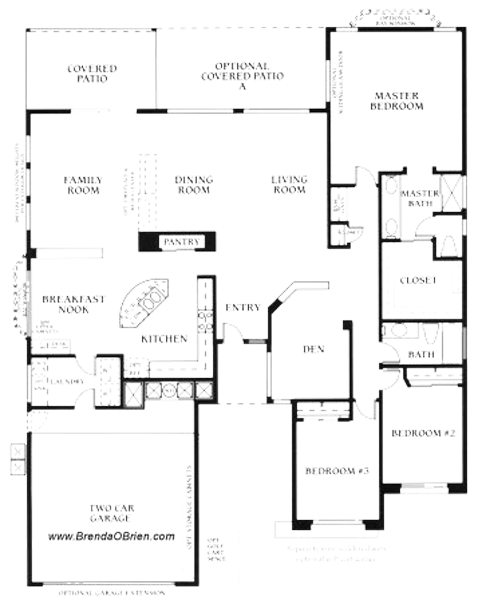 Montana Model Floor Plan - 3 Bedrooms