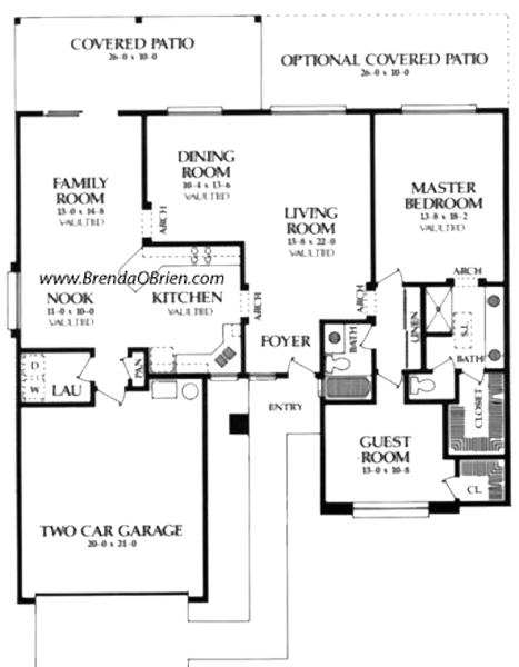 Palacia Model Floor Plan - 2 Bedrooms