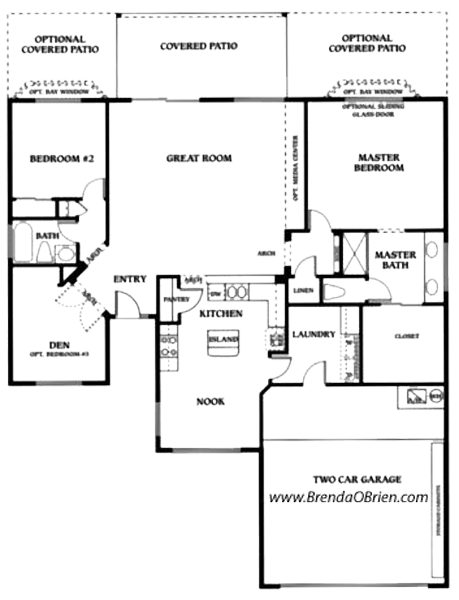 Palmera Model Floor Plan - 2 Bedrooms