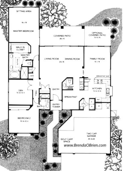 Paloma Model Floor Plan - 2 Bedrooms