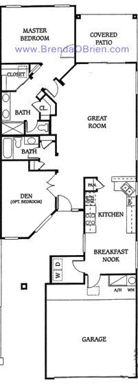 San Remo Floor Plan - 1 Bedroom