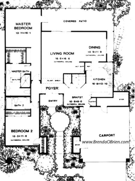 Shawnee Model Floor Plan - 2 Bedrooms