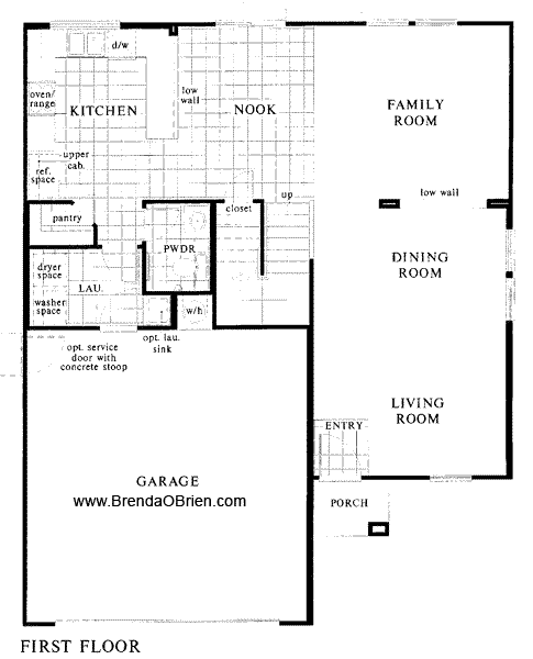2011 Model Floor Plan Main Floor
