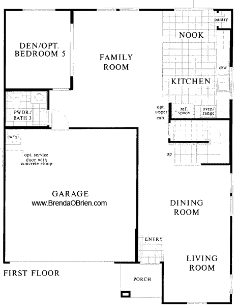 2301 Model Floor Plan Main Floor