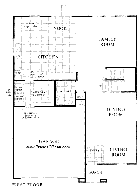 2609 Model Floor Plan Main Floor