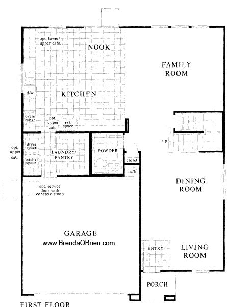 2609 Model Floor Plan Main Floor
