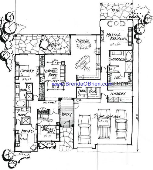 Stonegate Floor Plan Terracina Model 3 Bedroom
