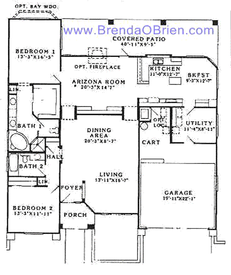 Cheyenne Floor Plan - 2 Bedrooms
