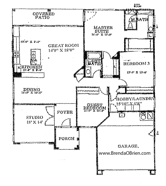 Custom Essex Model Floor Plan - 3 Bedrooms