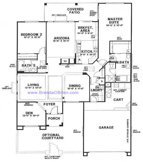 Hampton Floor Plan - 2 Bedrooms