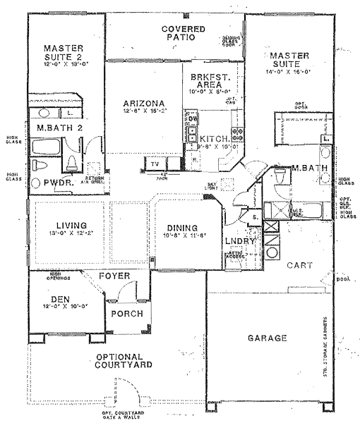 Expanded Hampton Floor Plan - 2 Bedrooms