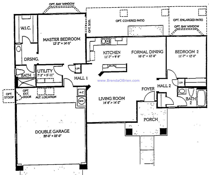 Small Madera Floor Plan - 2 Bedrooms