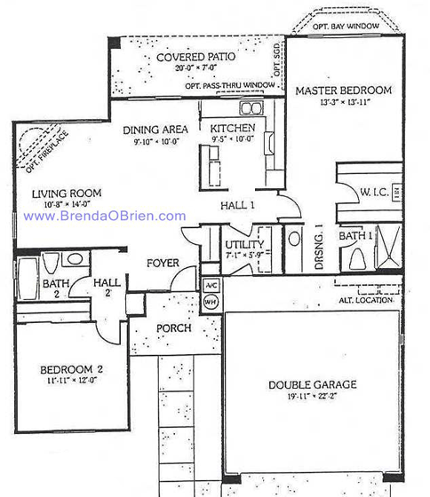 Montrose Floor Plan - 2 Bedrooms