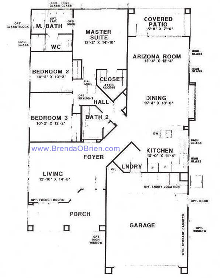 Whitehall Floor Plan - 3 Bedrooms
