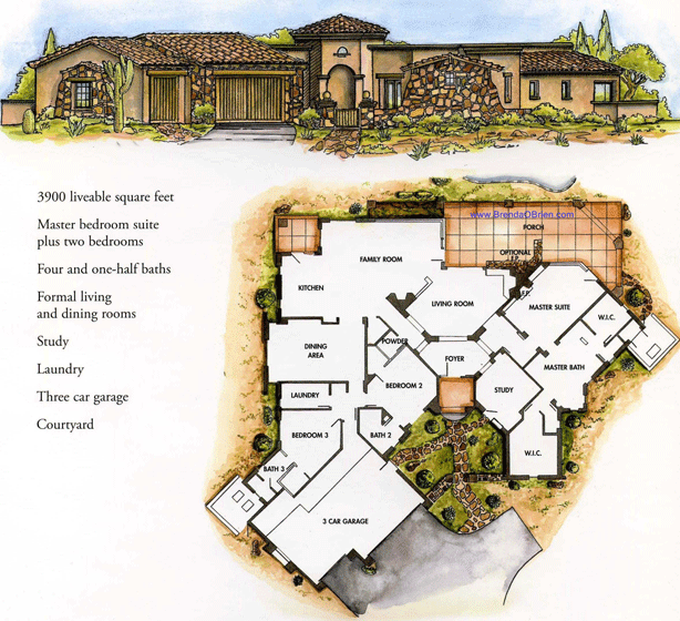 Tuscan Estates Floor Plan - Sienna Model Floor Plan