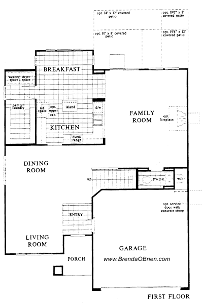 KB 2838 Floor Plan - Downstairs