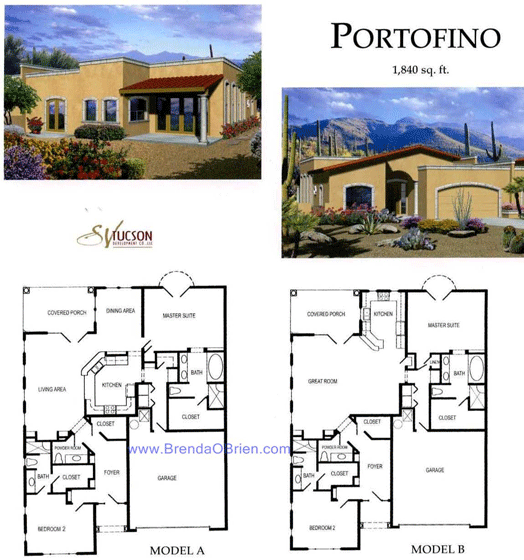 Villa Milano Floor Plan - Portofino Model