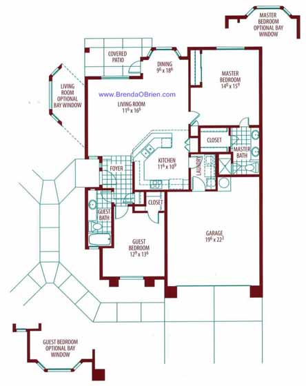 Alta Vista Floor Plan - 2 Bedrooms