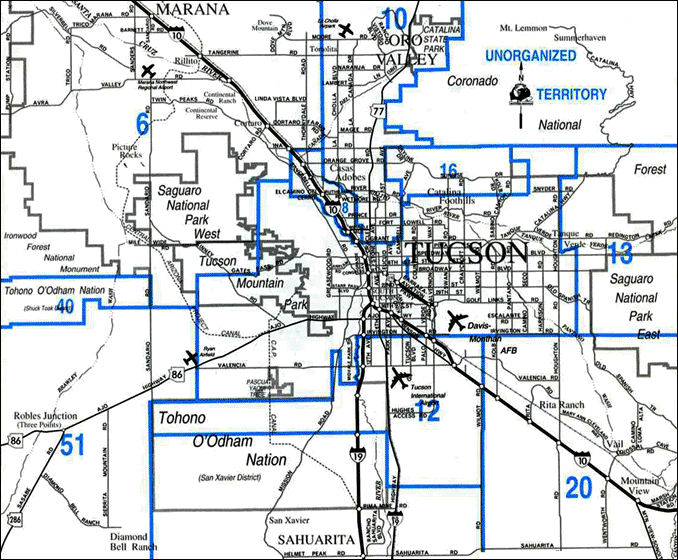 Tucson School District Oveview Map