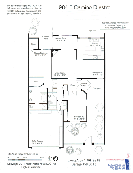 El Conquistador Resort Patio Home 1798 Floor Plan