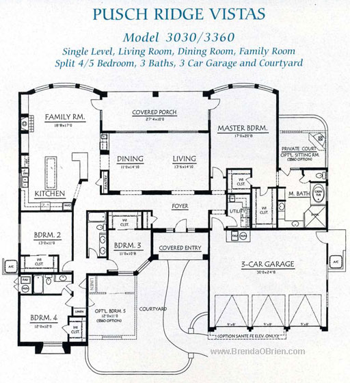 Pusch Ridge Vistas Model 3360 Plan