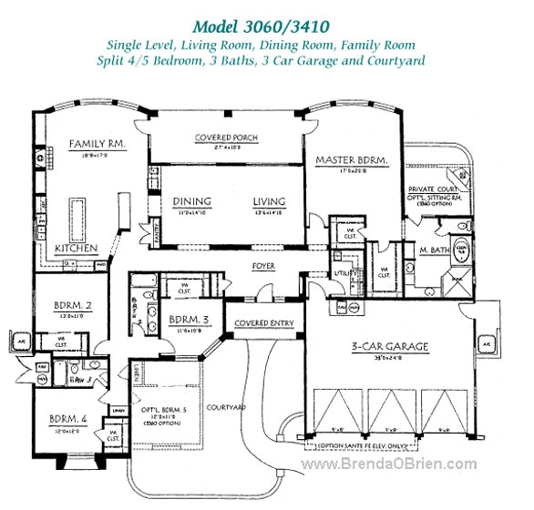 Pusch Ridge Vistas II Model 3410 Plan