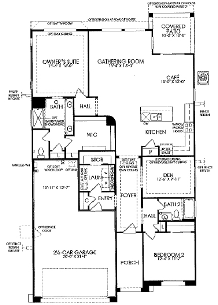Rancho Vistoso Valley Vista Cosenza Floor Plan