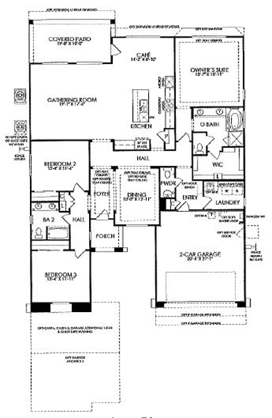 Rancho Vistoso Valley Vista Salerno Floor Plan