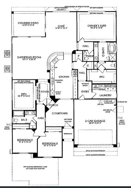 Rancho Vistoso Valley Vista Salerno Floor Plan