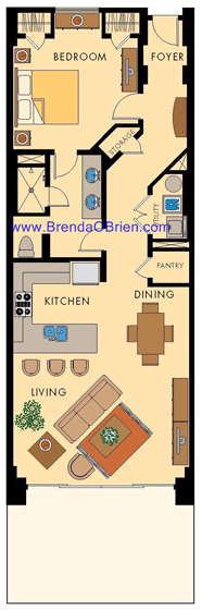Rocky Point Floor Plan Model 1K Floor Plan