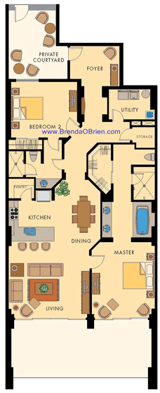 Rocky Point Floor Plan Model 3J Floor Plan