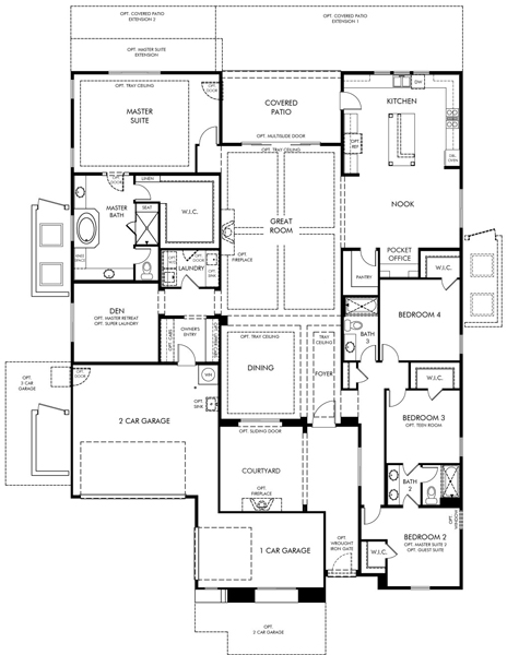 Sanctuary at Silverhawke Hummingbird Floor Plan