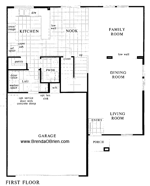 2011 Model Floor Plan Main Floor